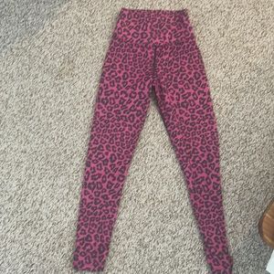 Hot pink beach riot leggings